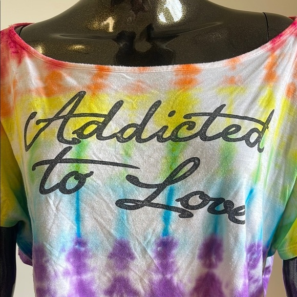 One Clothing tie dye Crop T-Shirt - Picture 3 of 6